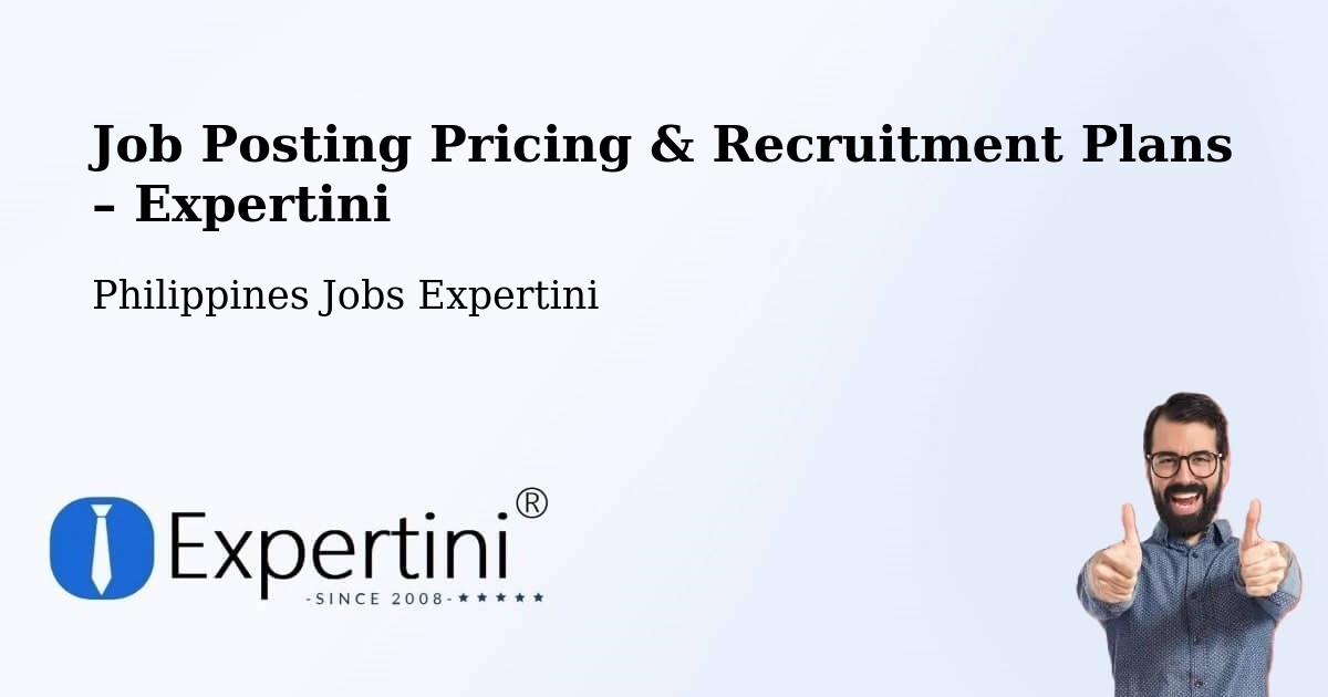 Job Posting Pricing & Recruitment Plans – Gocoton - Gocoton, Philippines Jobs Expertini